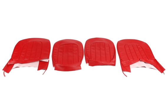 Triumph TR2 Front Seat Cover Kit - Red Vinyl - RW3021RED